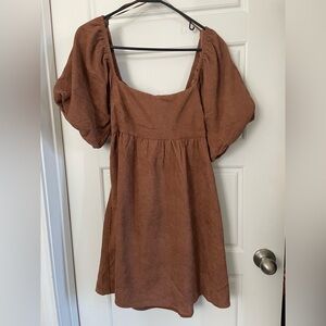 Francesca's Collections Rich Brown Dress